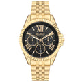 Relógio Euro Feminino Multiglow Dourado - Eu6p29aiv/4p Fundo Preto