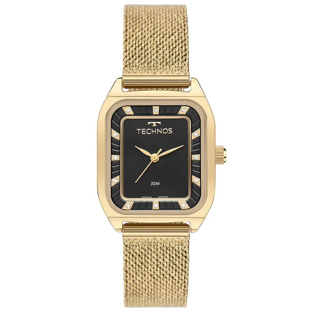 Technos Feminino Brilho Dourado