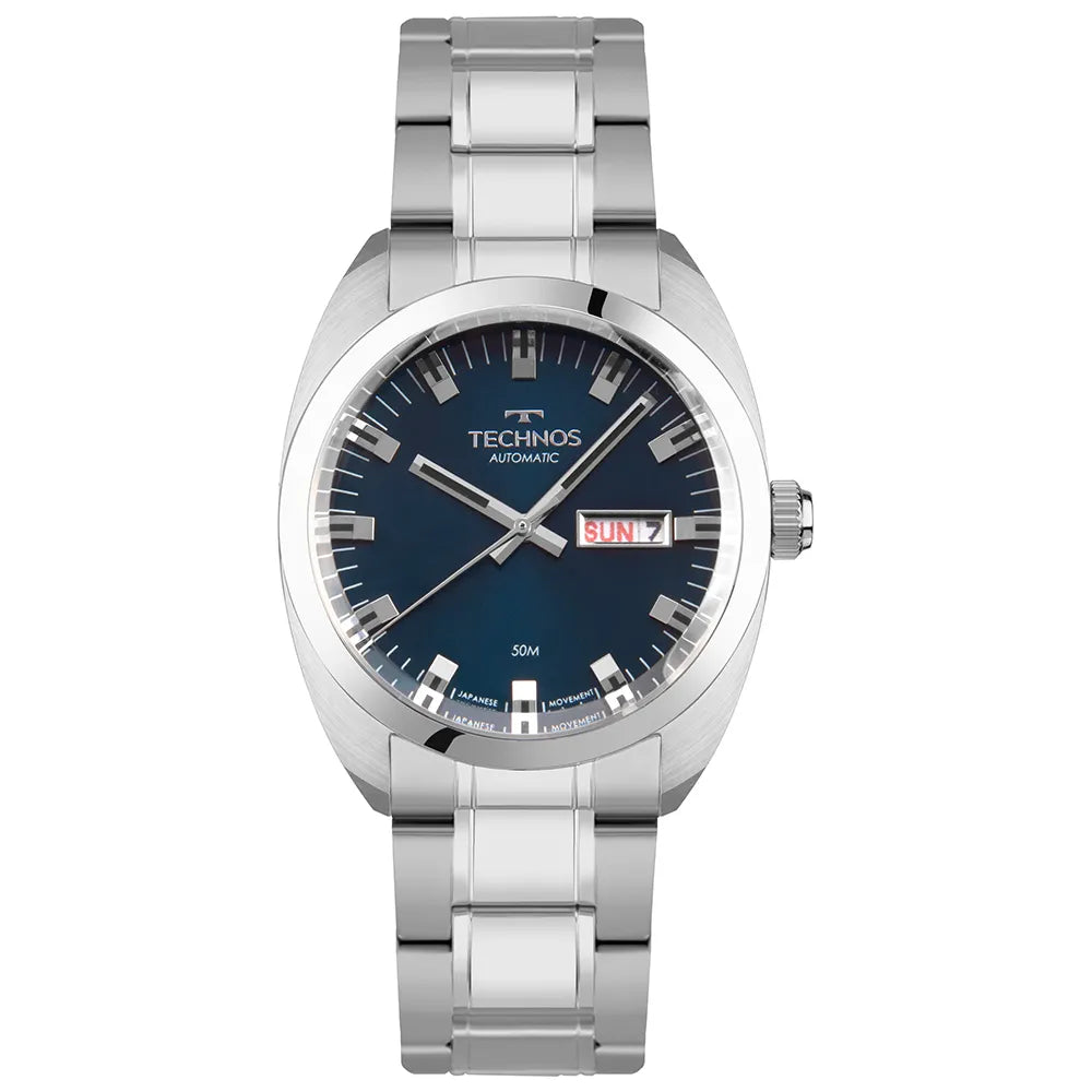 Technos Masculino Automatico Prata
