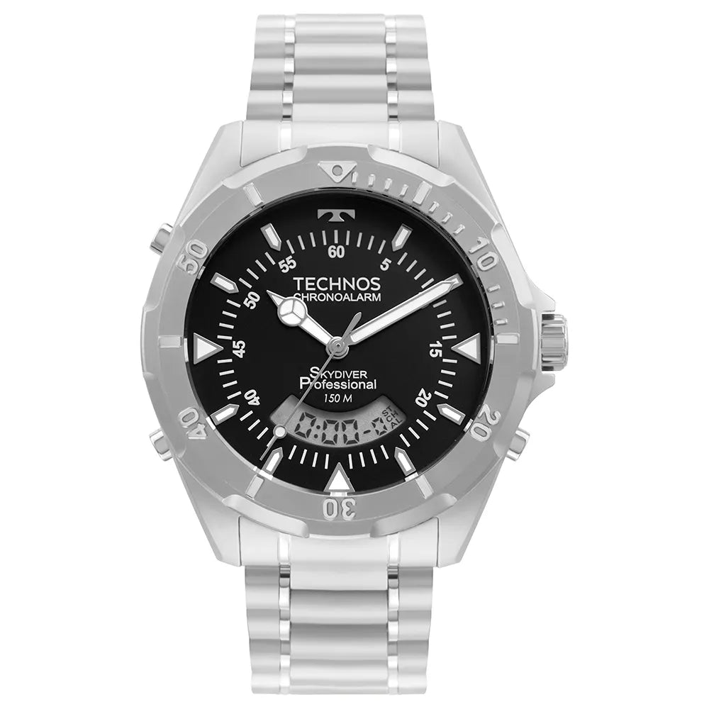 Technos Masculino Skydiver Prata