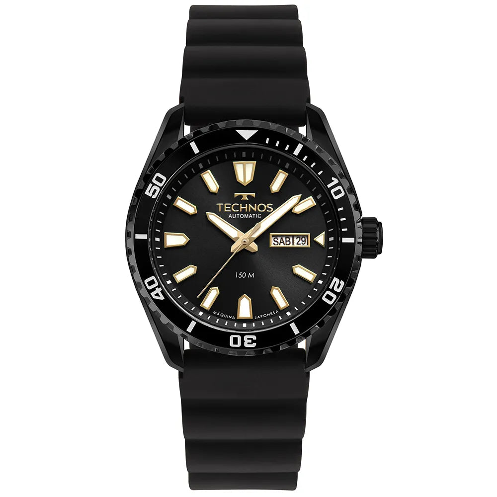 Technos Masculino Automático Preto