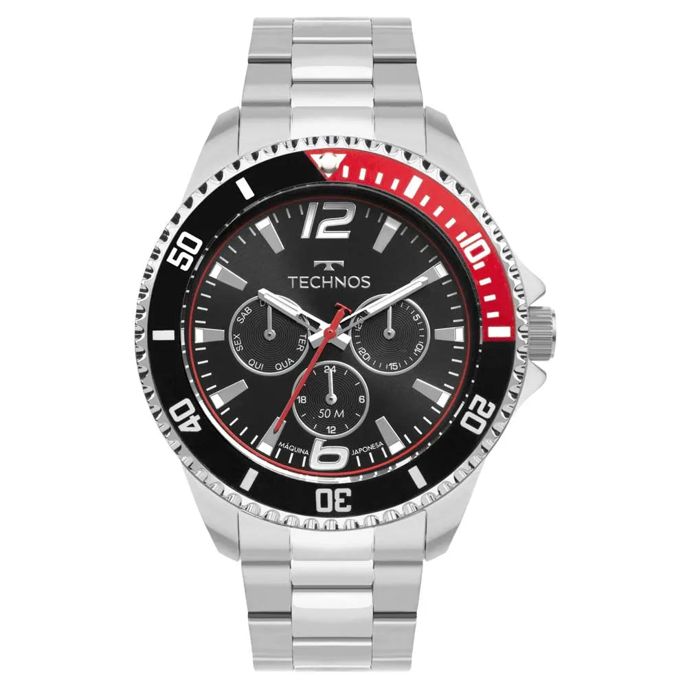 Technos Masculino Racer Prata