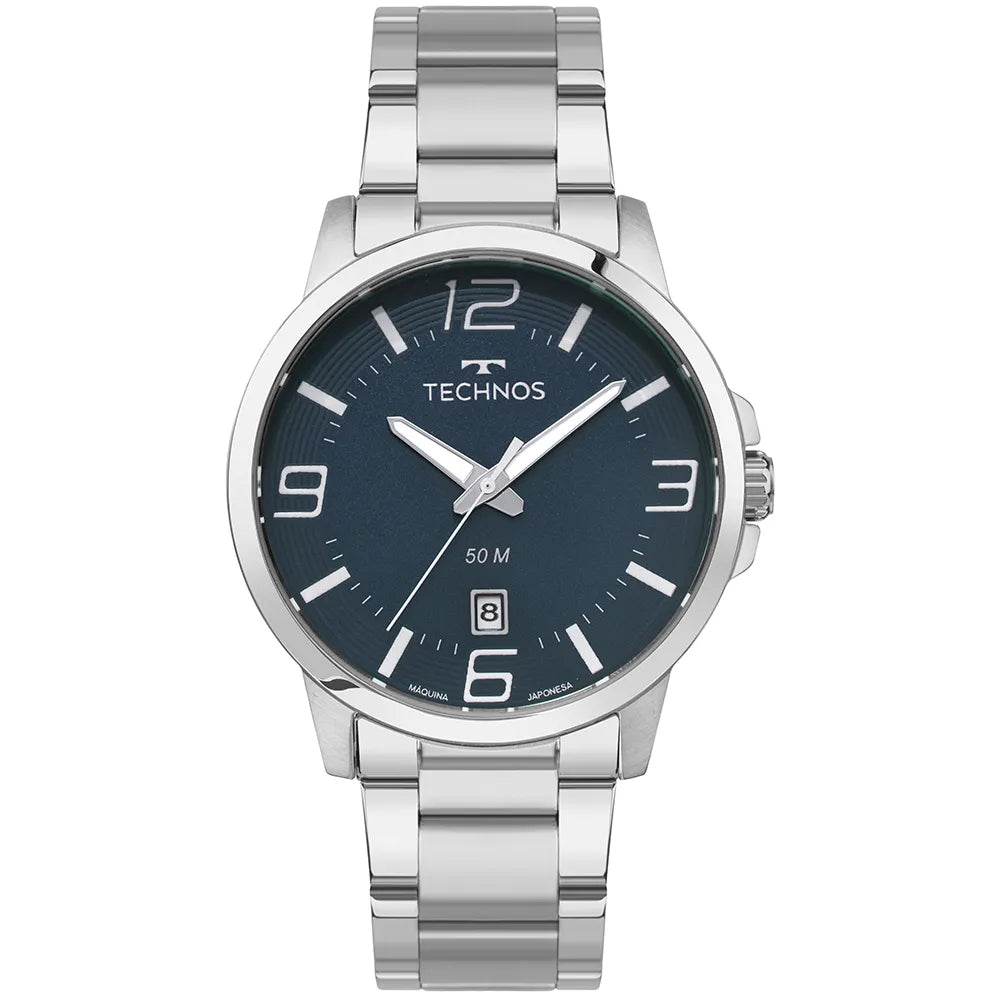 Technos Masculino Racer Basico Prata