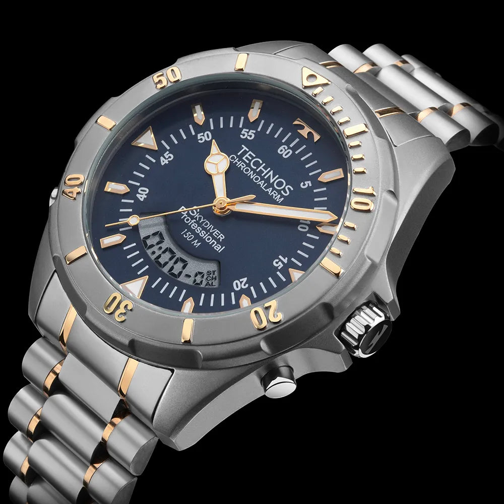 Technos Masculino Skydiver Bicolor