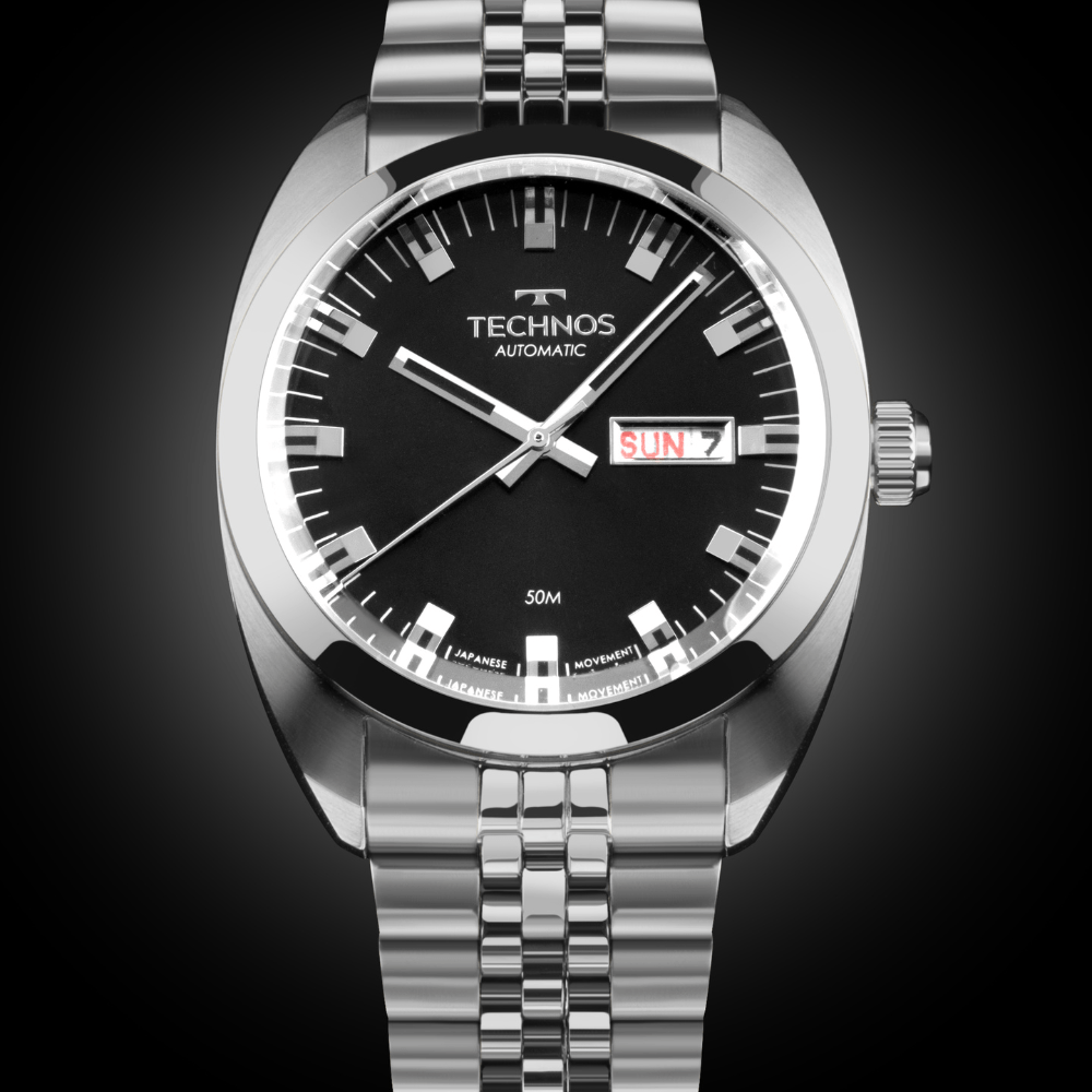 Technos Masculino Automatico Prata